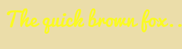Image with Font Color FAFA23 and Background Color EBDDA9